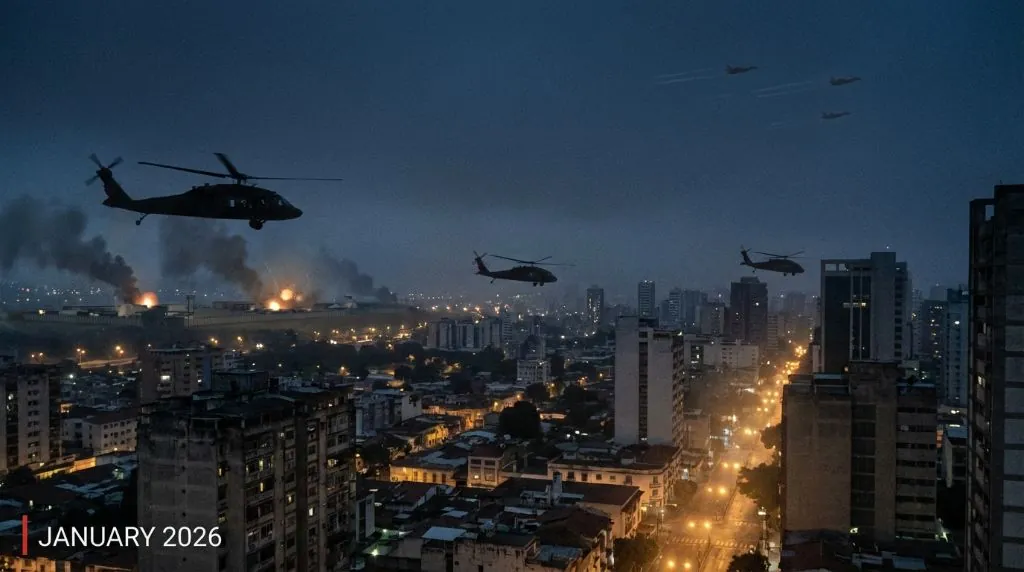 How did the US capture President Maduro Venezuela military operation predawn helicopter strikes Caracas January 2026