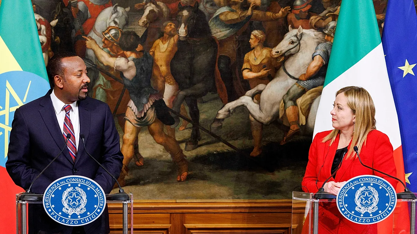 Italy-Africa Summit leaders meeting to deepen cooperation and align on shared investment goals.